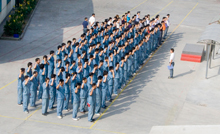 域动每周晨会现场